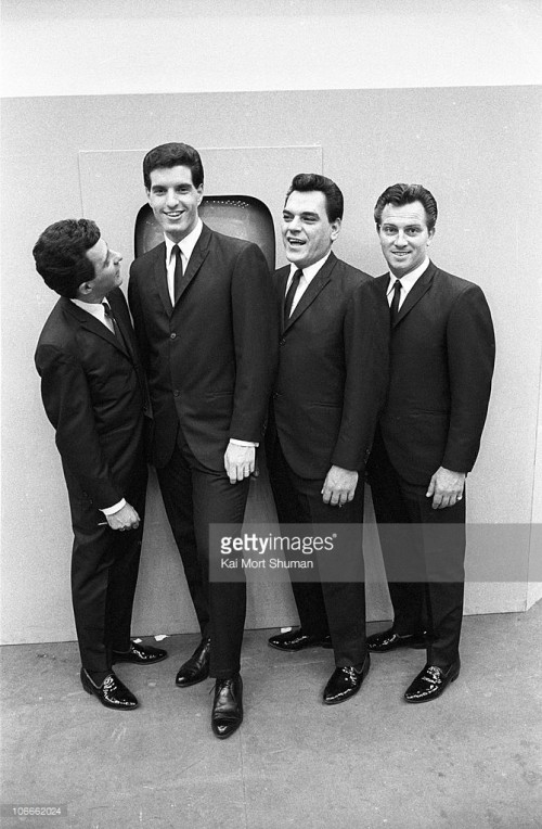 Frankie Valli, Bob Gaudio, Nick Massi and Tommy DeVito (Credit: Kai Shuman, Getty Images)