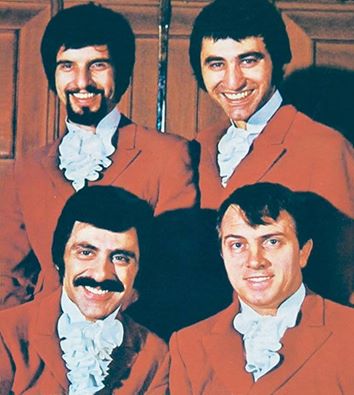 The Four Seasons (Bob Gaudio, Joe Long, Frankie Valli, and Tommy DeVito)