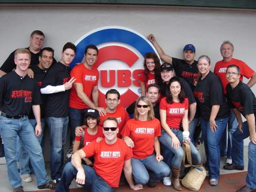 JB Chicago Cast at Chicago Cubs game