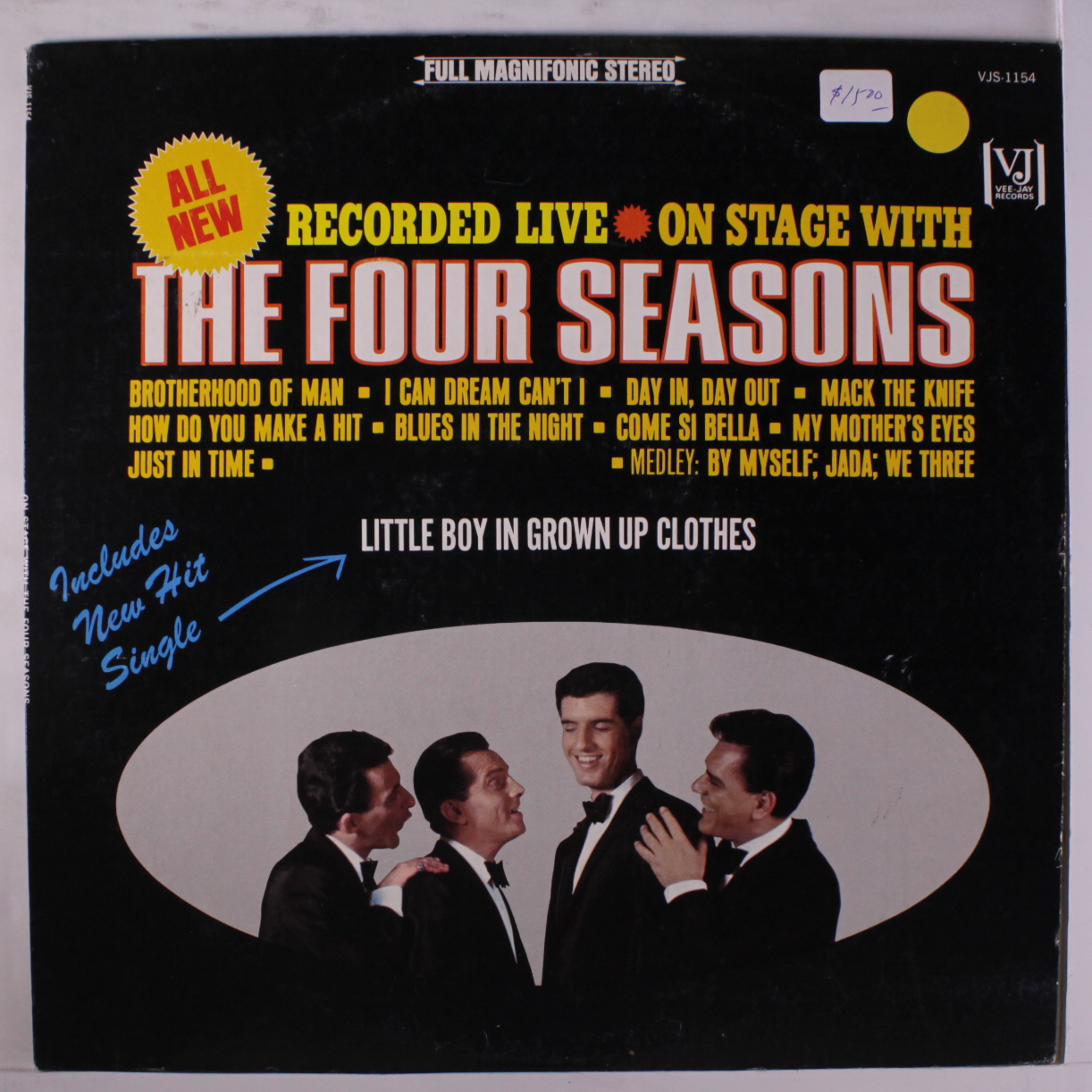 Image result for four seasons live on stage album