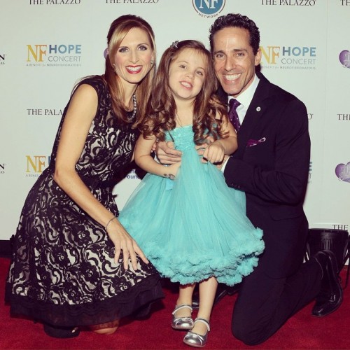 The Leibow Family (Melody, Emma, and Jeff) at the 2014 NF Hope Concert.