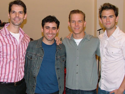 J. Robert Spencer, John Lloyd Young, Christian Hoff, and Daniel Reichard (Photo Credit: BroadwayWorld.com)