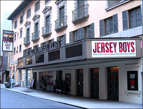 Jersey Boys, Virginia Theatre (Photo Credit: David Gewirtzman, Playbill.com)