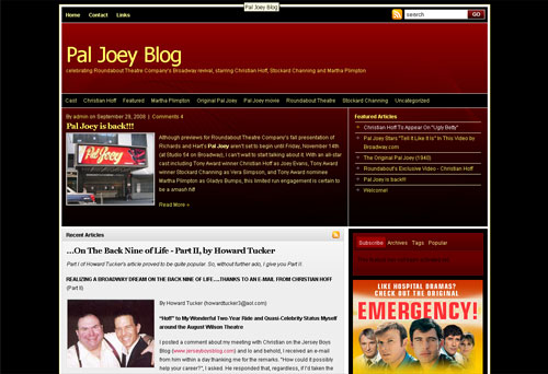 Pal Joey Blog