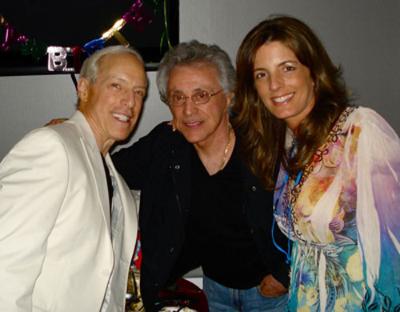 Jerry Blavat, Frankie Valli, and Lisa Gaudio backstage at Borgata Saturday.
